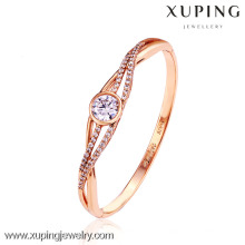 50990-xuping einfache Designs 18 Karat vergoldeter Diamantarmreif